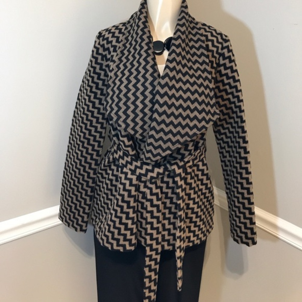 Anthropologie Tulle Chevron Jacket